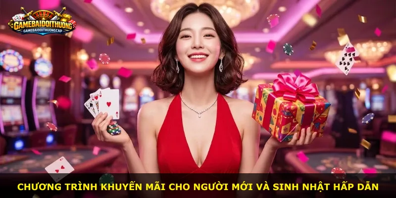 Chương trình khuyến mãi cho người mới và sinh nhật hấp dẫn