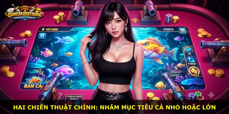 Hai chiến thuật chính: nhắm mục tiêu cá nhỏ hoặc lớn