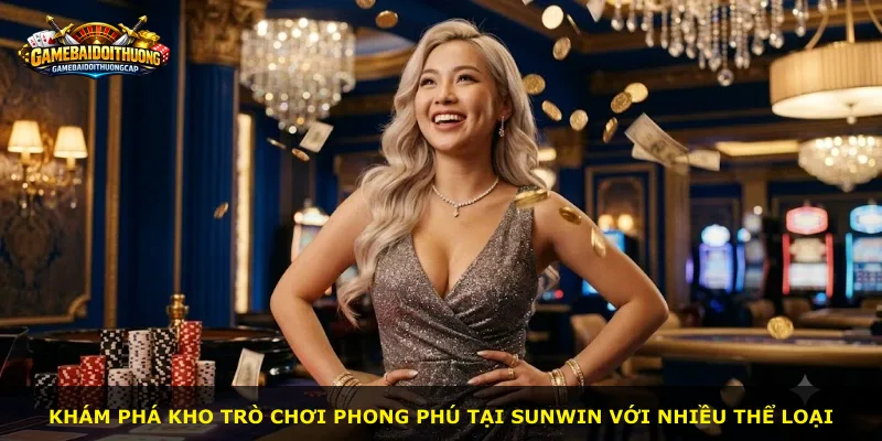 Khám phá kho trò chơi phong phú tại Sunwin với nhiều thể loại