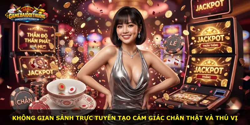 Không gian sảnh trực tuyến tạo cảm giác chân thật và thú vị