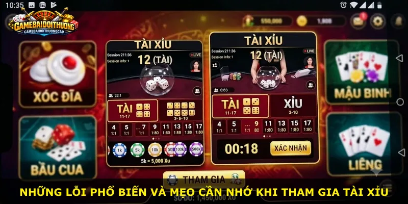 Những lỗi phổ biến và mẹo cần nhớ khi tham gia tài xỉu