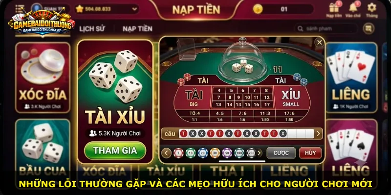Những lỗi thường gặp và các mẹo hữu ích cho người chơi mới