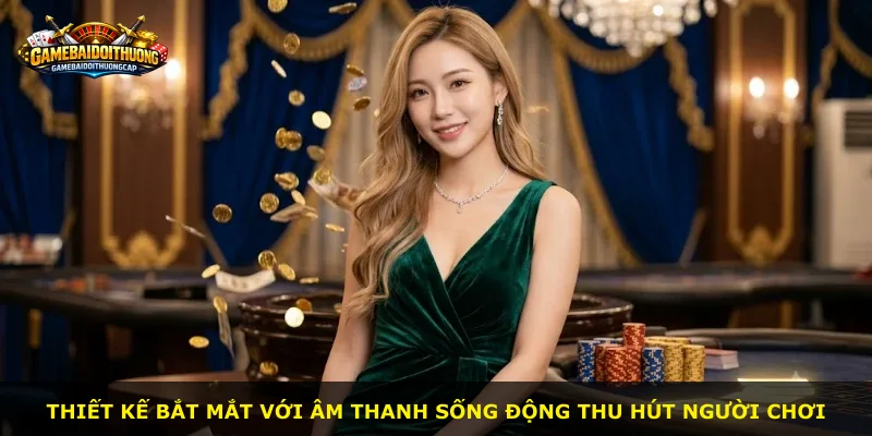 Thiết kế bắt mắt với âm thanh sống động thu hút người chơi