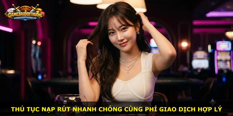 Thủ tục nạp rút nhanh chóng cùng phí giao dịch hợp lý