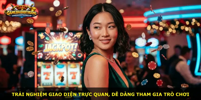 Trải nghiệm giao diện trực quan, dễ dàng tham gia trò chơi