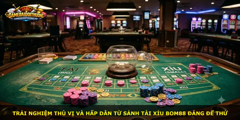 Trải nghiệm thú vị và hấp dẫn từ sảnh Tài Xỉu Bom88 đáng để thử