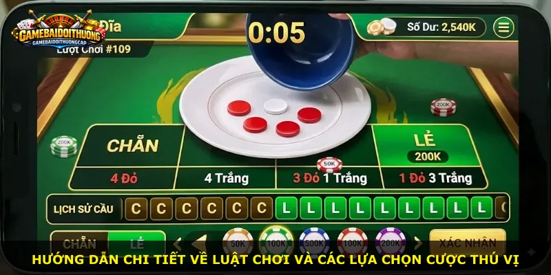 Hướng dẫn chi tiết về luật chơi và các lựa chọn cược thú vị