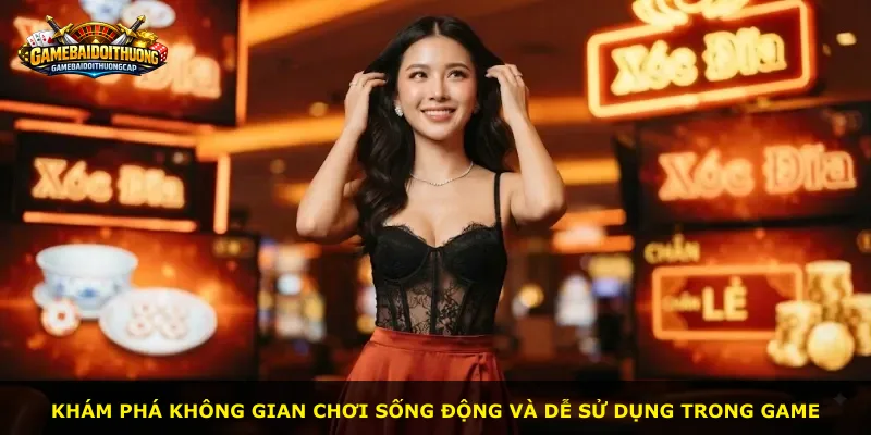 Khám phá không gian chơi sống động và dễ sử dụng trong game