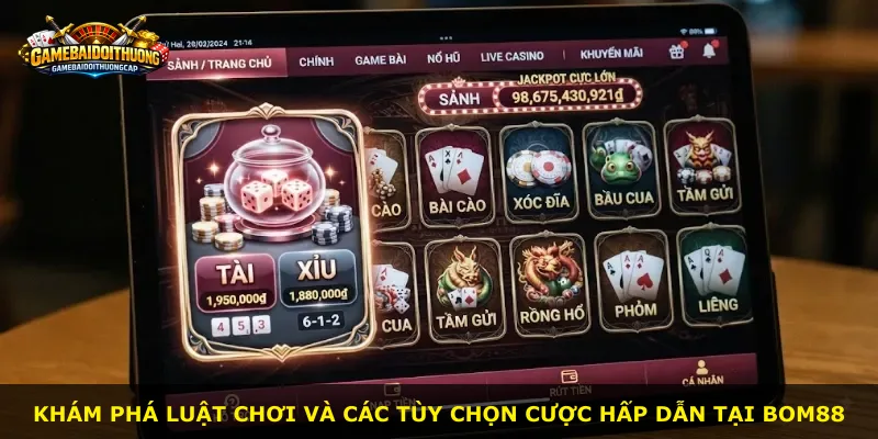 Khám phá luật chơi và các tùy chọn cược hấp dẫn tại Bom88