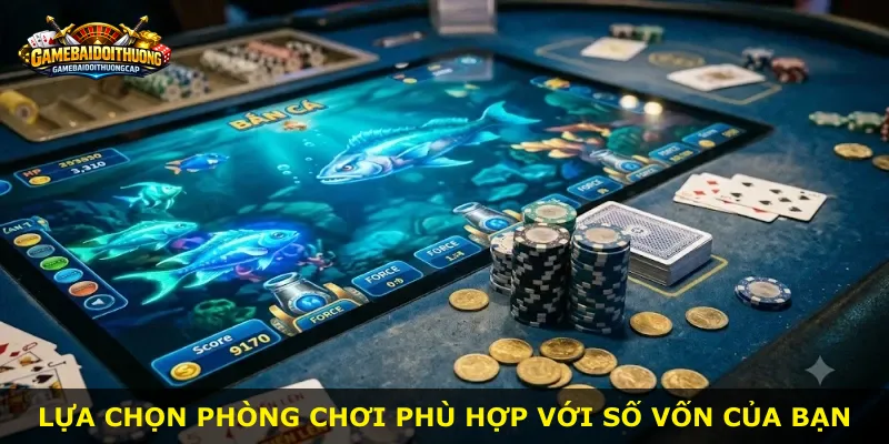 Lựa chọn phòng chơi phù hợp với số vốn của bạn