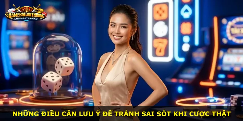 Những điều cần lưu ý để tránh sai sót khi cược thật
