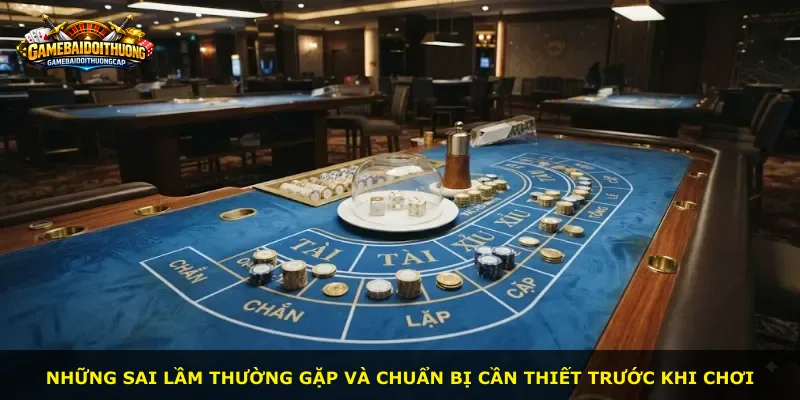 Những sai lầm thường gặp và chuẩn bị cần thiết trước khi chơi