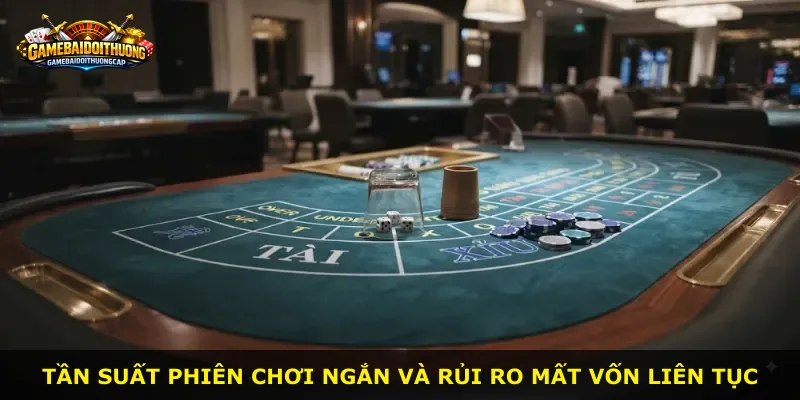 Tần suất phiên chơi ngắn và rủi ro mất vốn liên tục