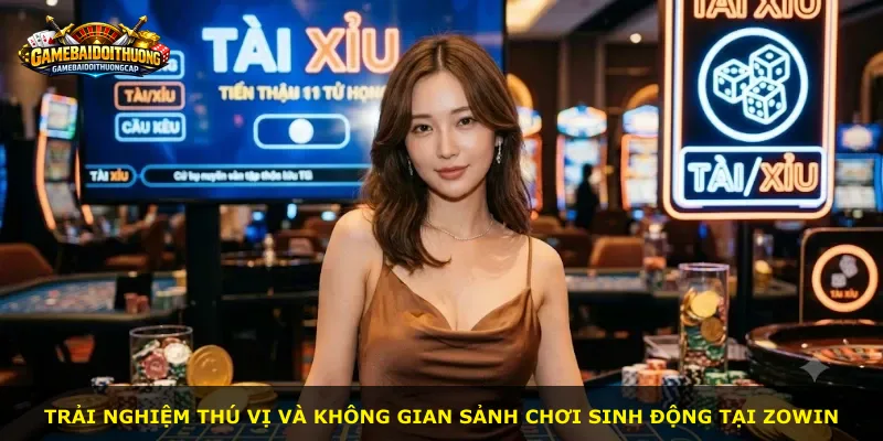 Trải nghiệm thú vị và không gian sảnh chơi sinh động tại Zowin