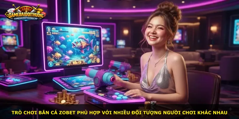 Trò chơi bắn cá Zobet phù hợp với nhiều đối tượng người chơi khác nhau